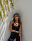True Black Reversible crop top