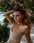 Spiced Chai Reversible crop top