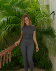 LIMITED EDITION Charcoal Grey Sculpt round neck t-shirt
