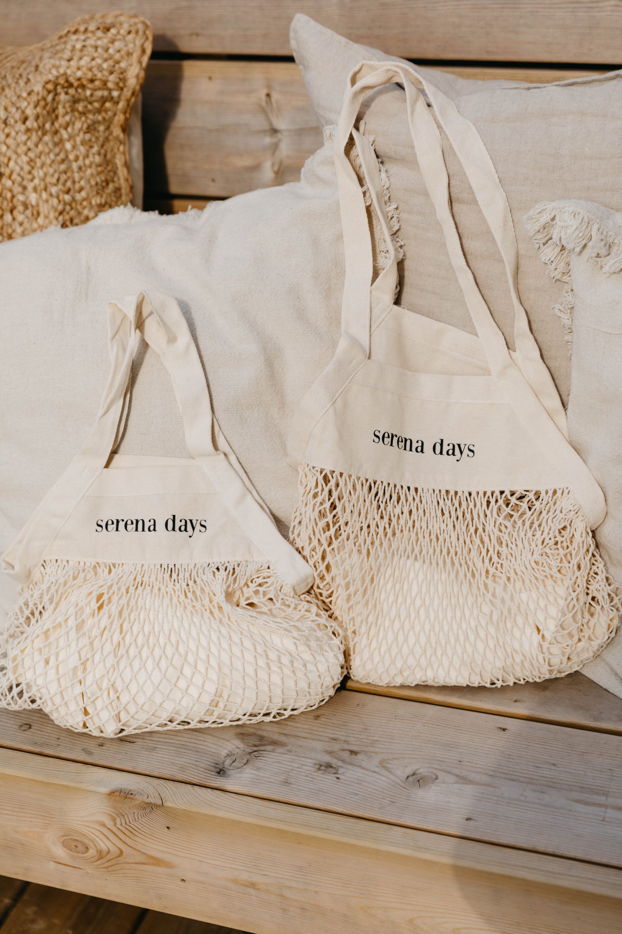 Serena Days organic cotton mesh bags
