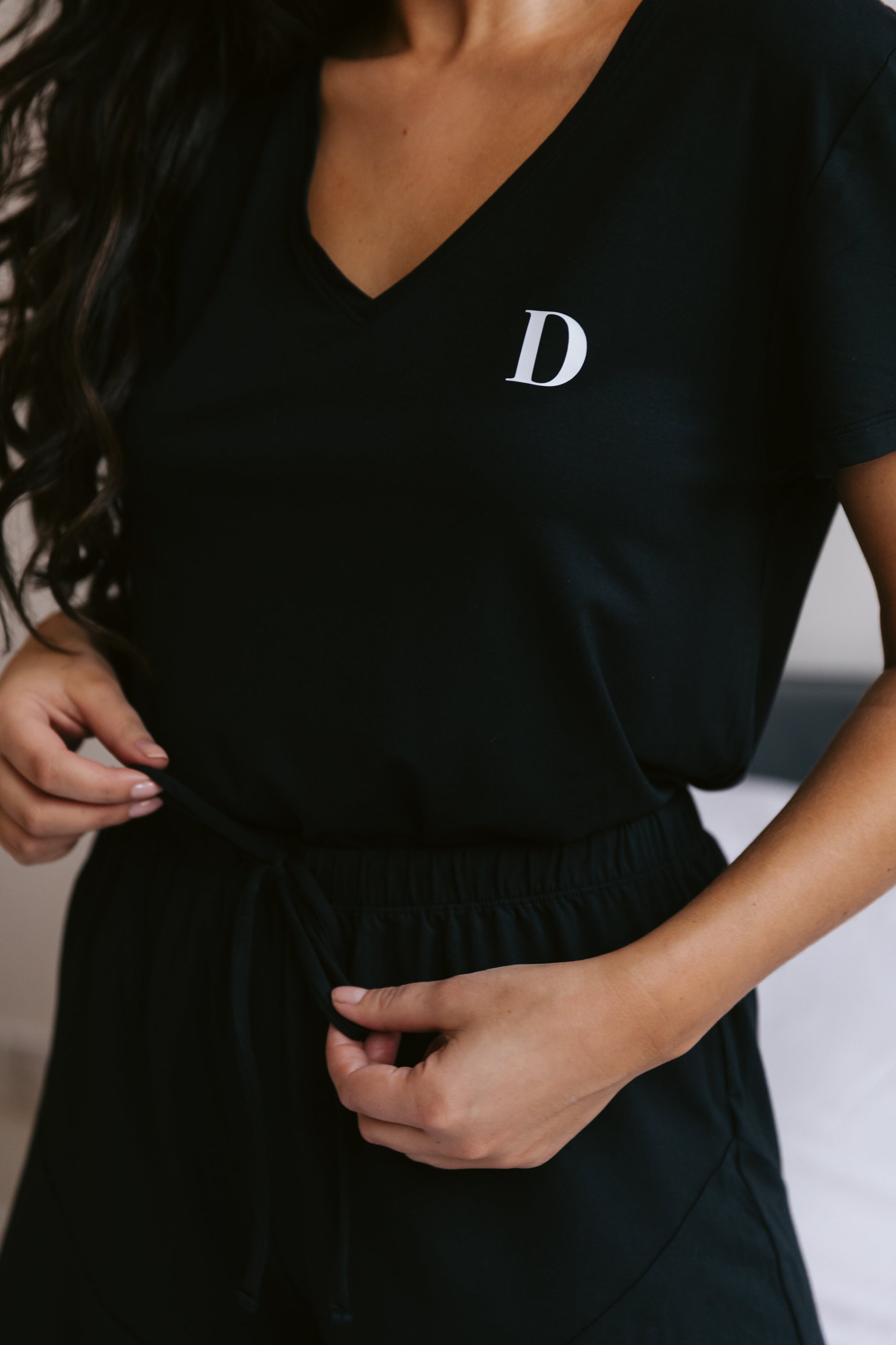 True Black V-neck t-shirt