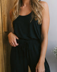 True Black scoop-neck vest