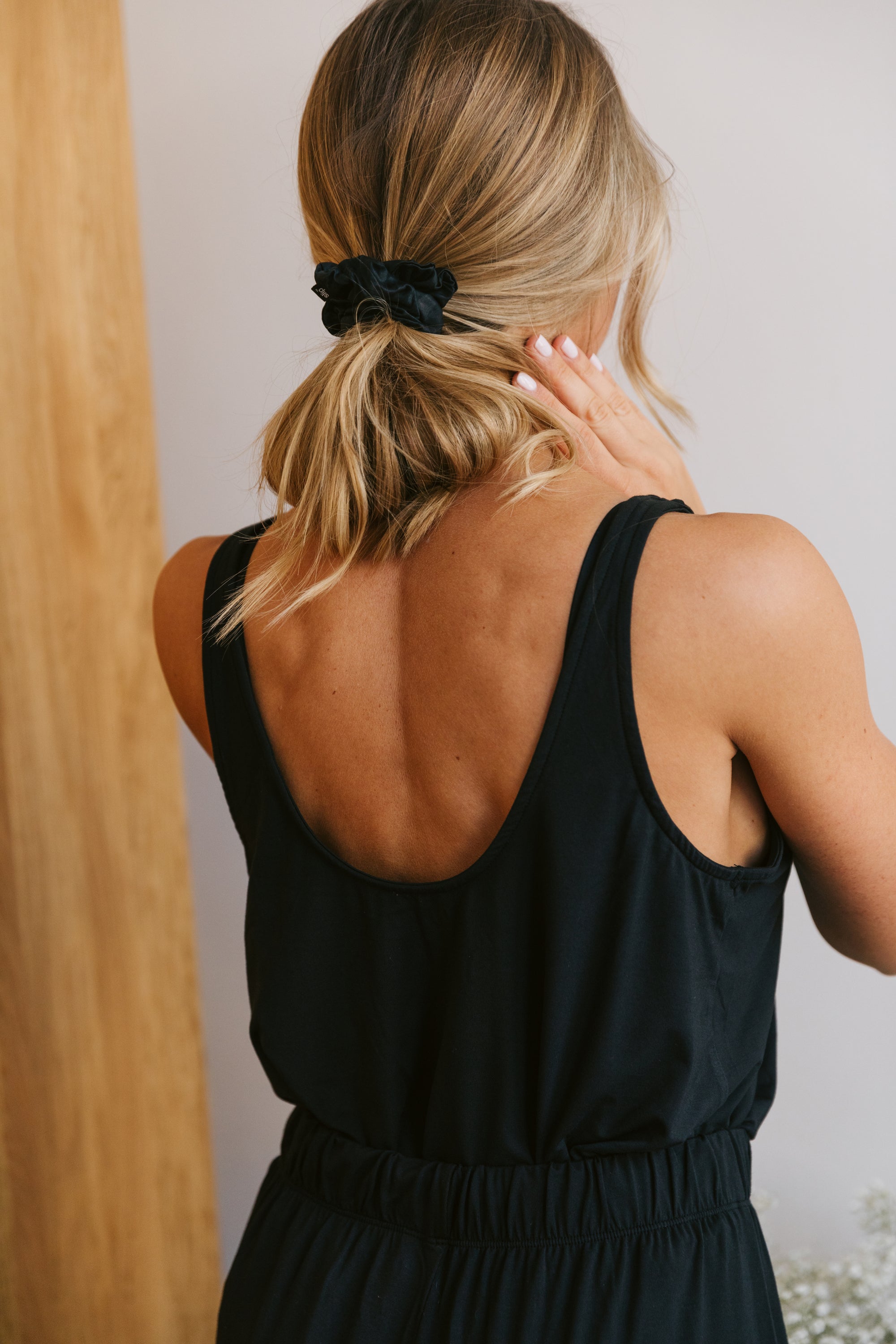True Black scoop-neck vest