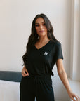 True Black V-neck t-shirt