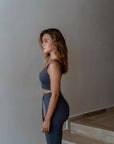 LIMITED EDITION Charcoal Grey cuffed drawstring trousers