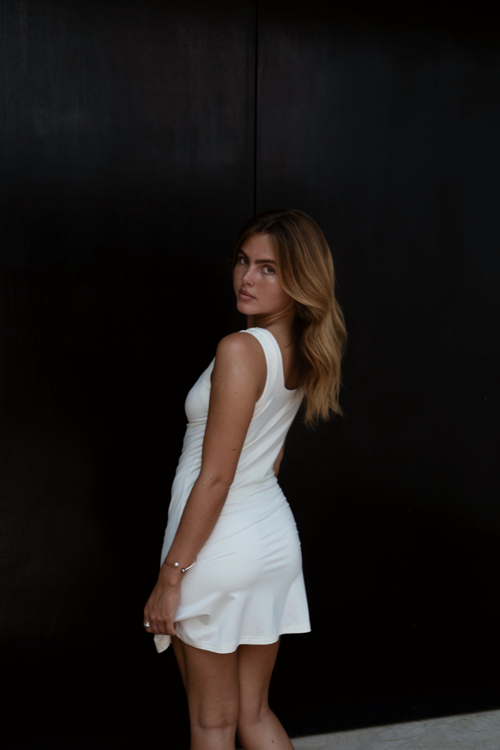 Soft Ivory V-Neck Sleep Dress