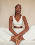 Soft Ivory Reversible crop top