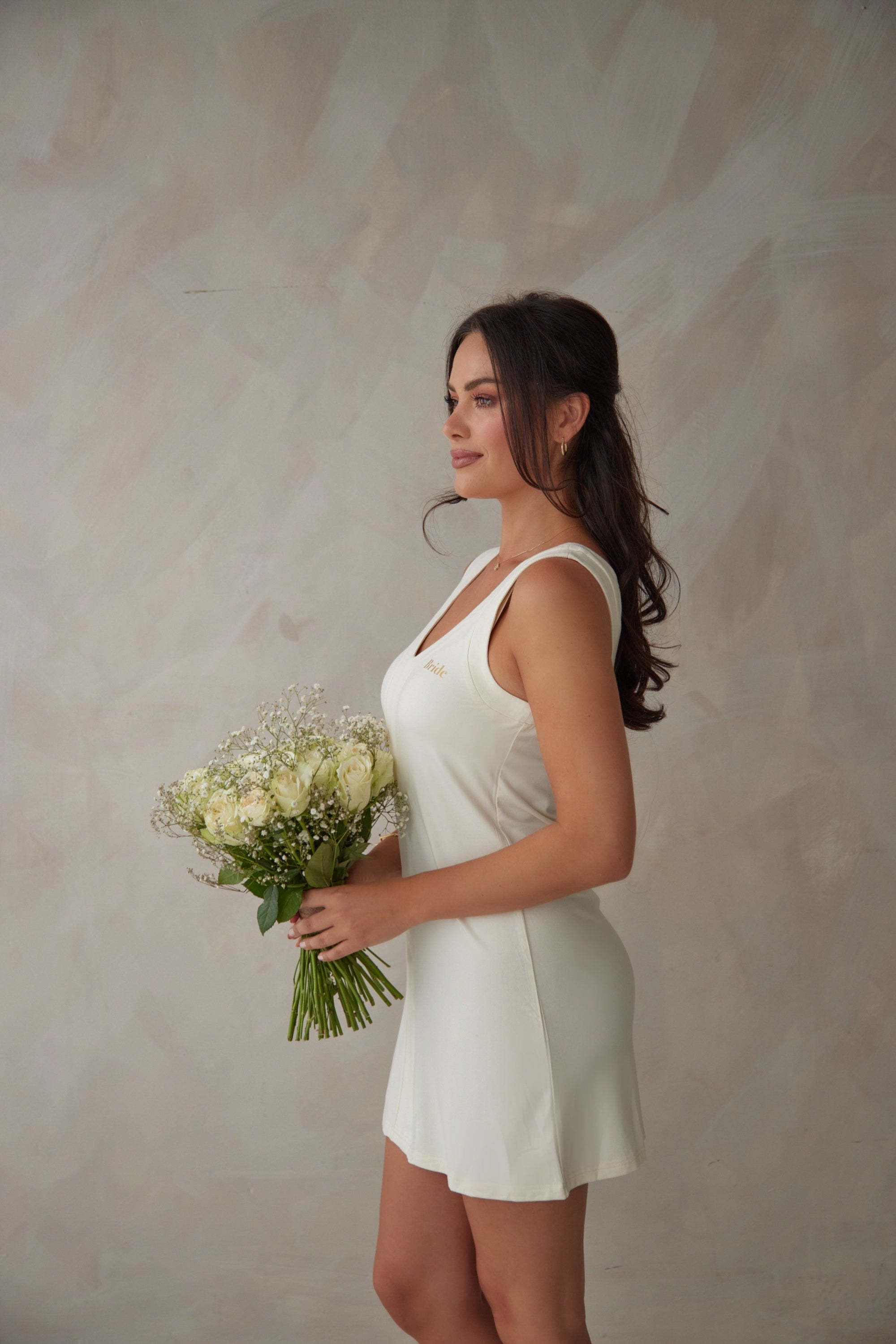 Bridal Soft Ivory V-Neck Sleep Dress