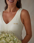 Bridal Soft Ivory V-Neck Sleep Dress