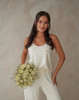 Bridal PJ Soft Ivory scoop-neck vest