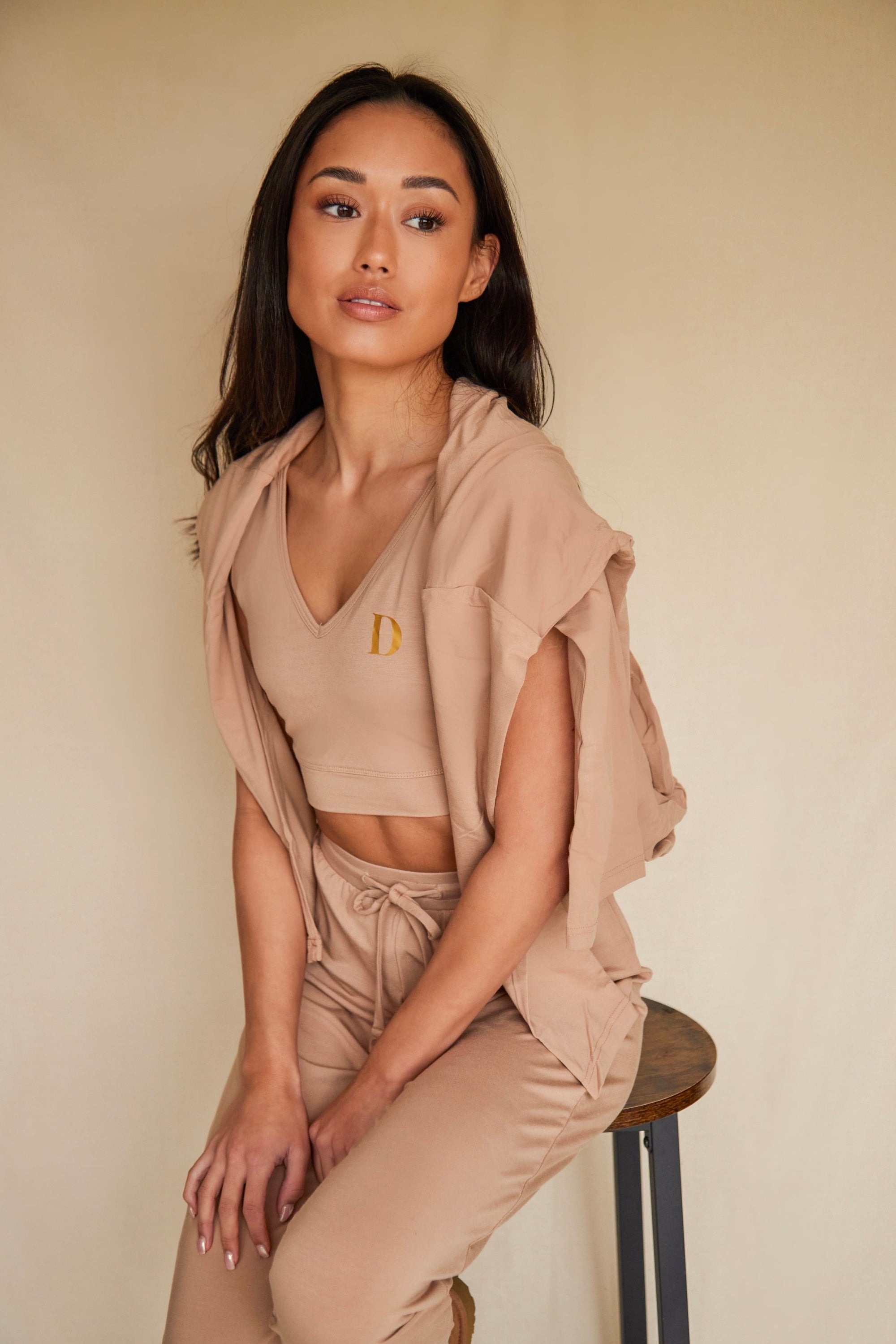 Spiced Chai Reversible crop top