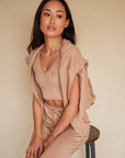 Spiced Chai Reversible crop top
