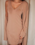 Spiced Chai V-Neck Sleep Dress