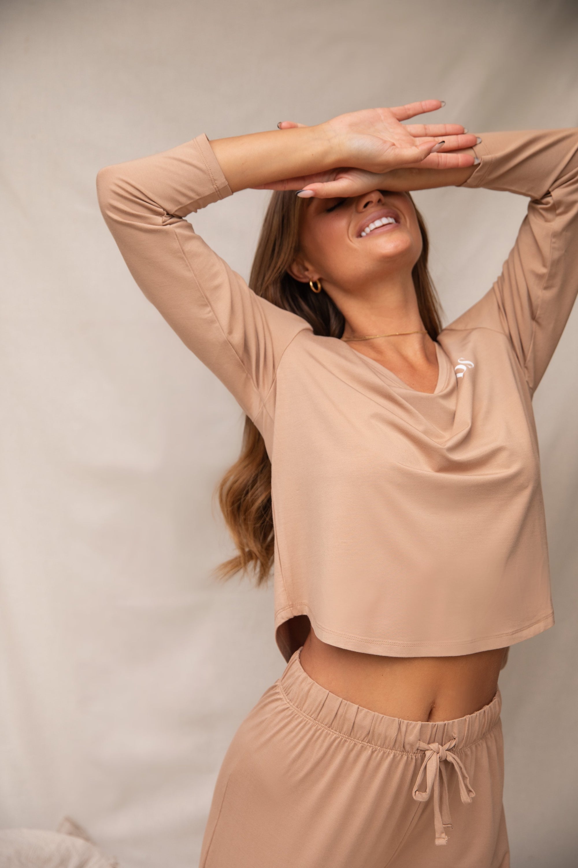Spiced Chai Long Sleeve V-neck t-shirt
