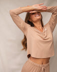 Spiced Chai Long Sleeve V-neck t-shirt