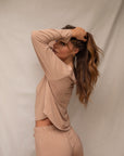 Spiced Chai Long Sleeve V-neck t-shirt