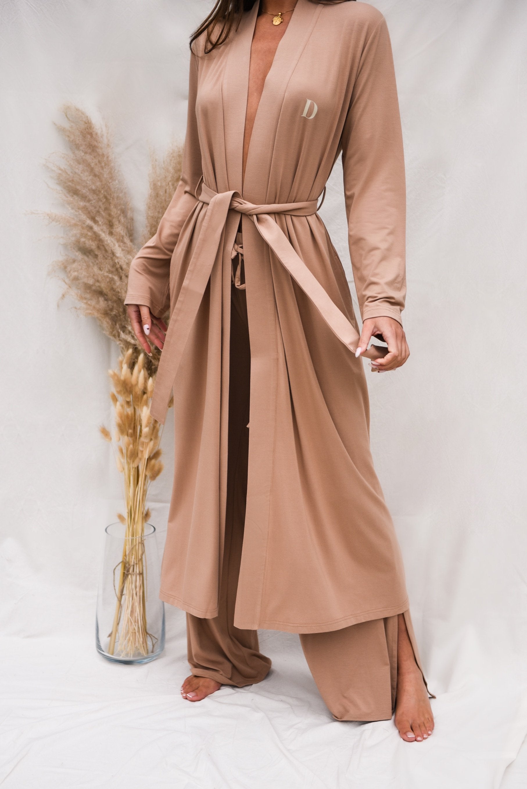 Spiced Chai Long Belted Robe