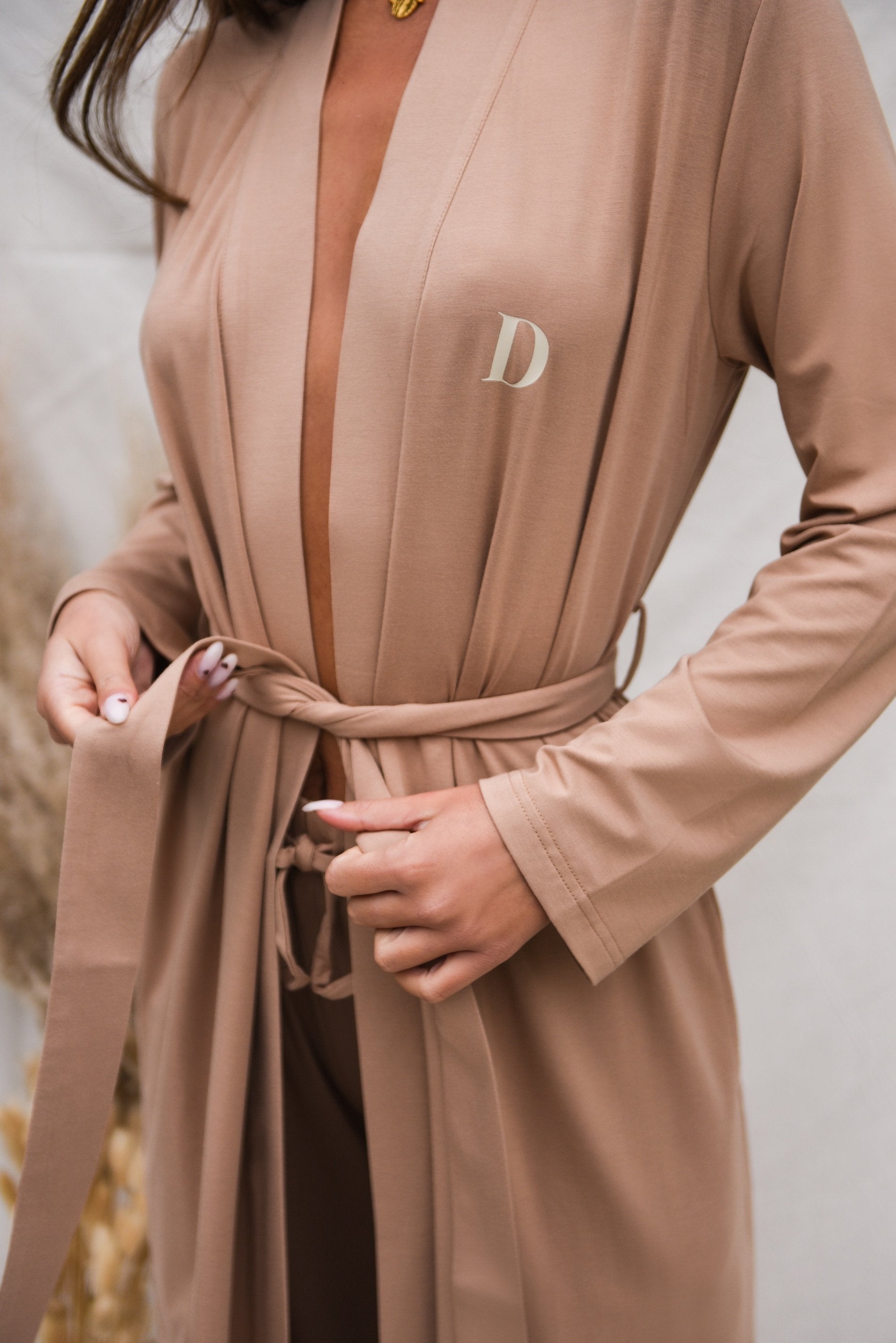 Spiced Chai Long Belted Robe