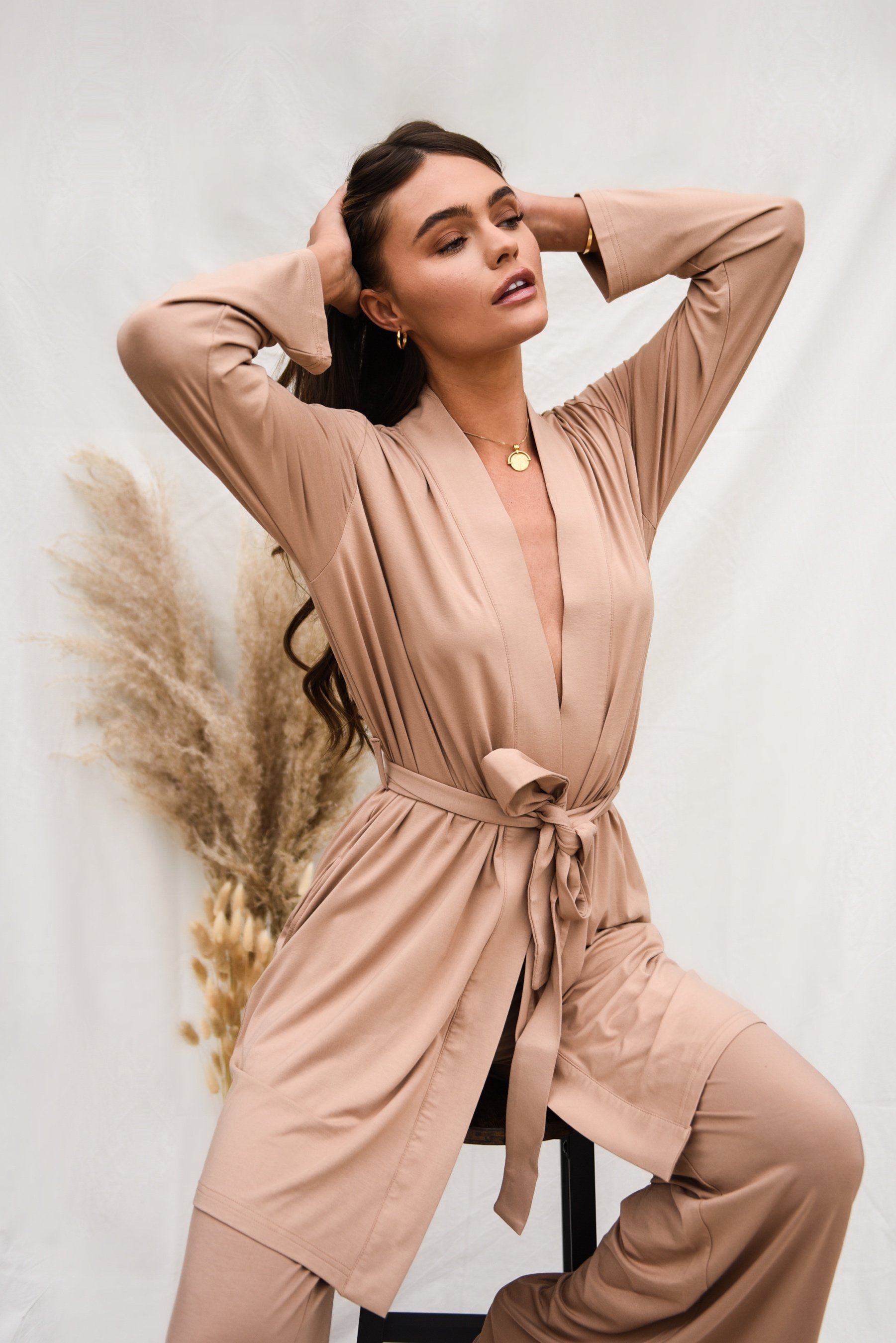 Spiced Chai Short Belted Robe