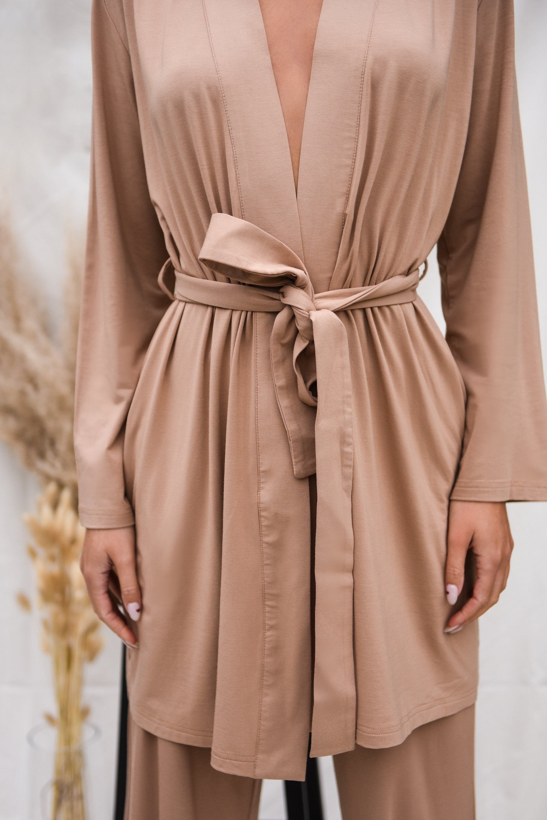 Spiced Chai Short Belted Robe