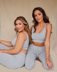 Pebble Grey Reversible crop top