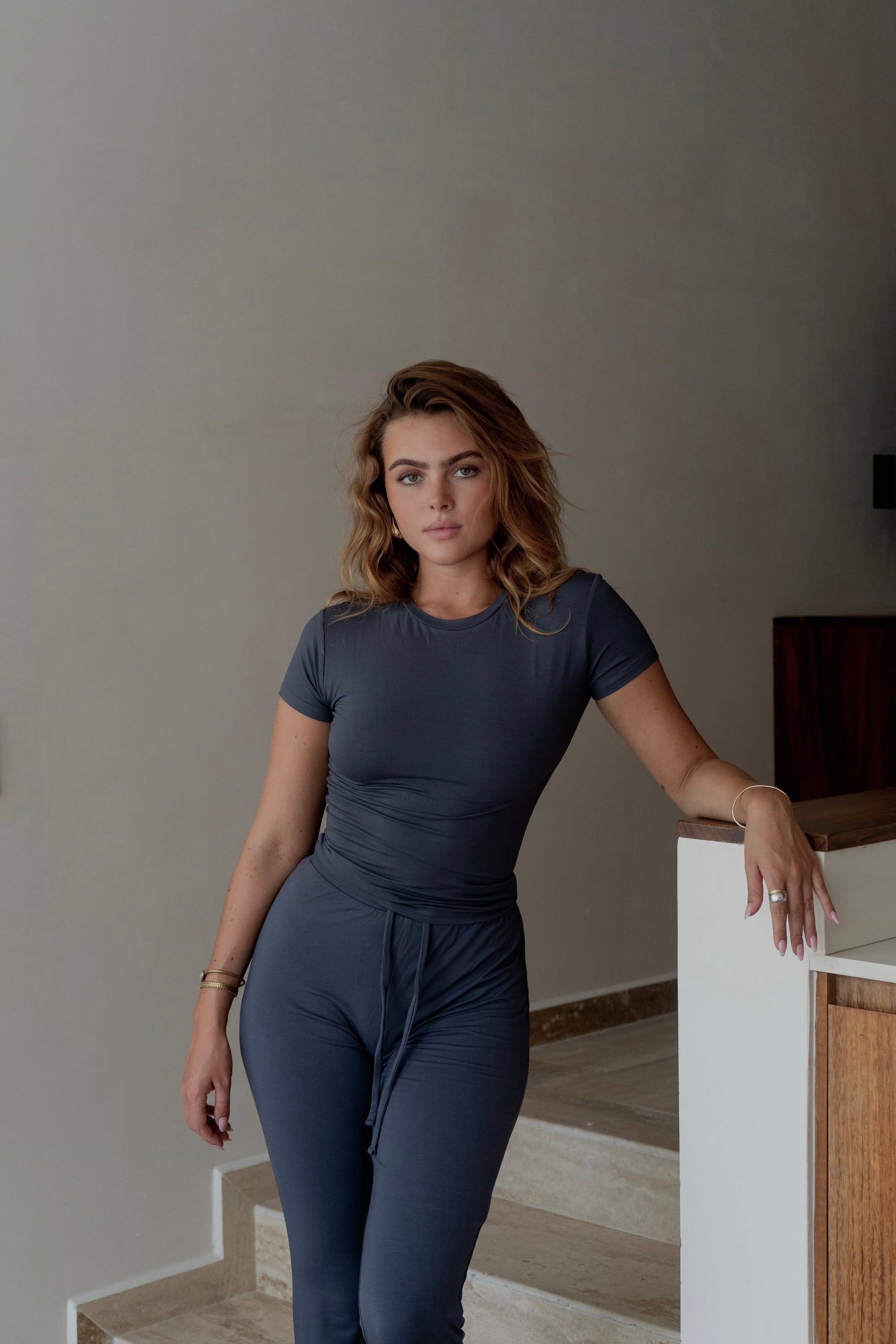 LIMITED EDITION Charcoal Grey Sculpt round neck t-shirt