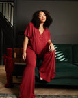 LIMITED EDITION Rich Merlot V-neck t-shirt