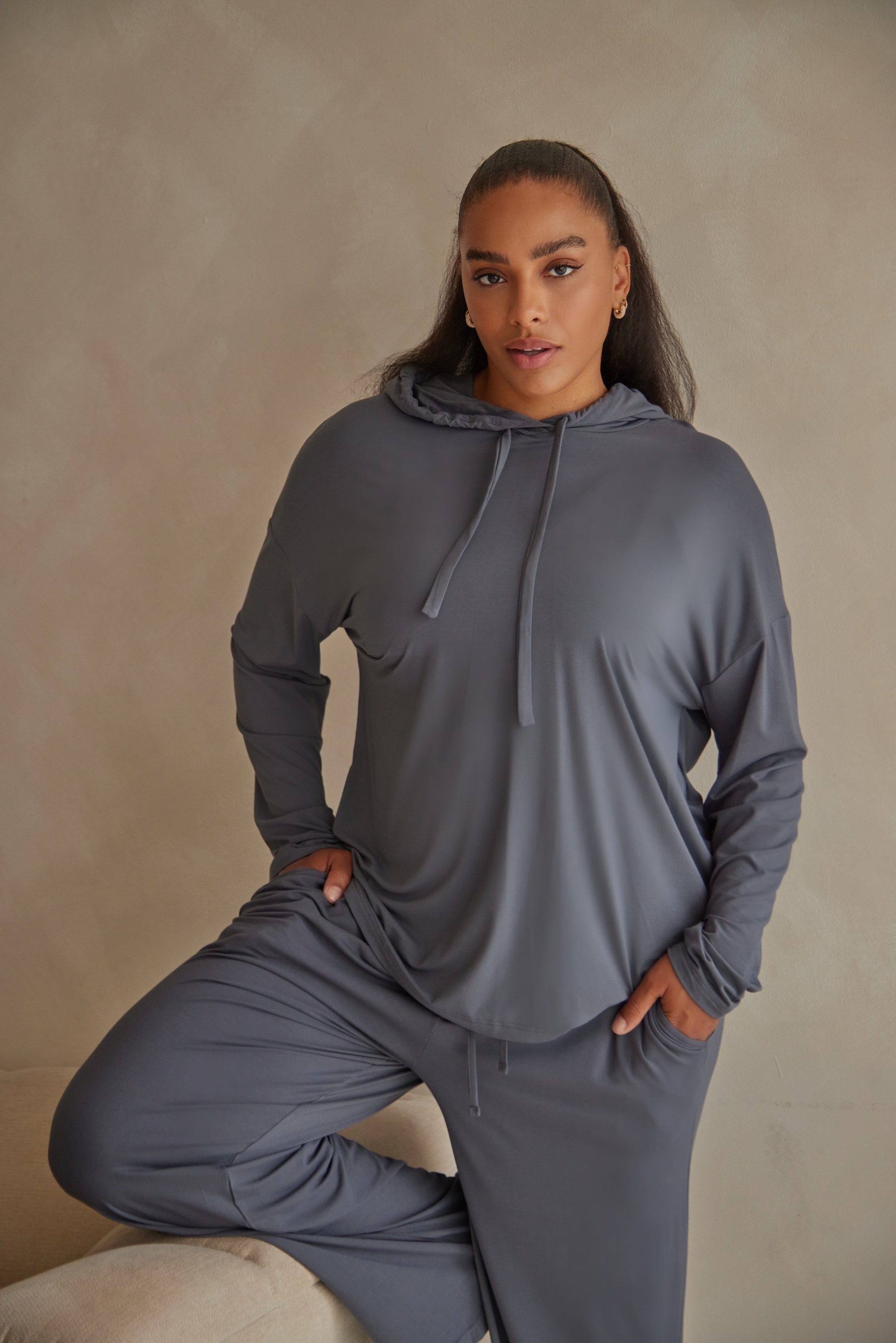 Charcoal Grey Luxe Hoodie