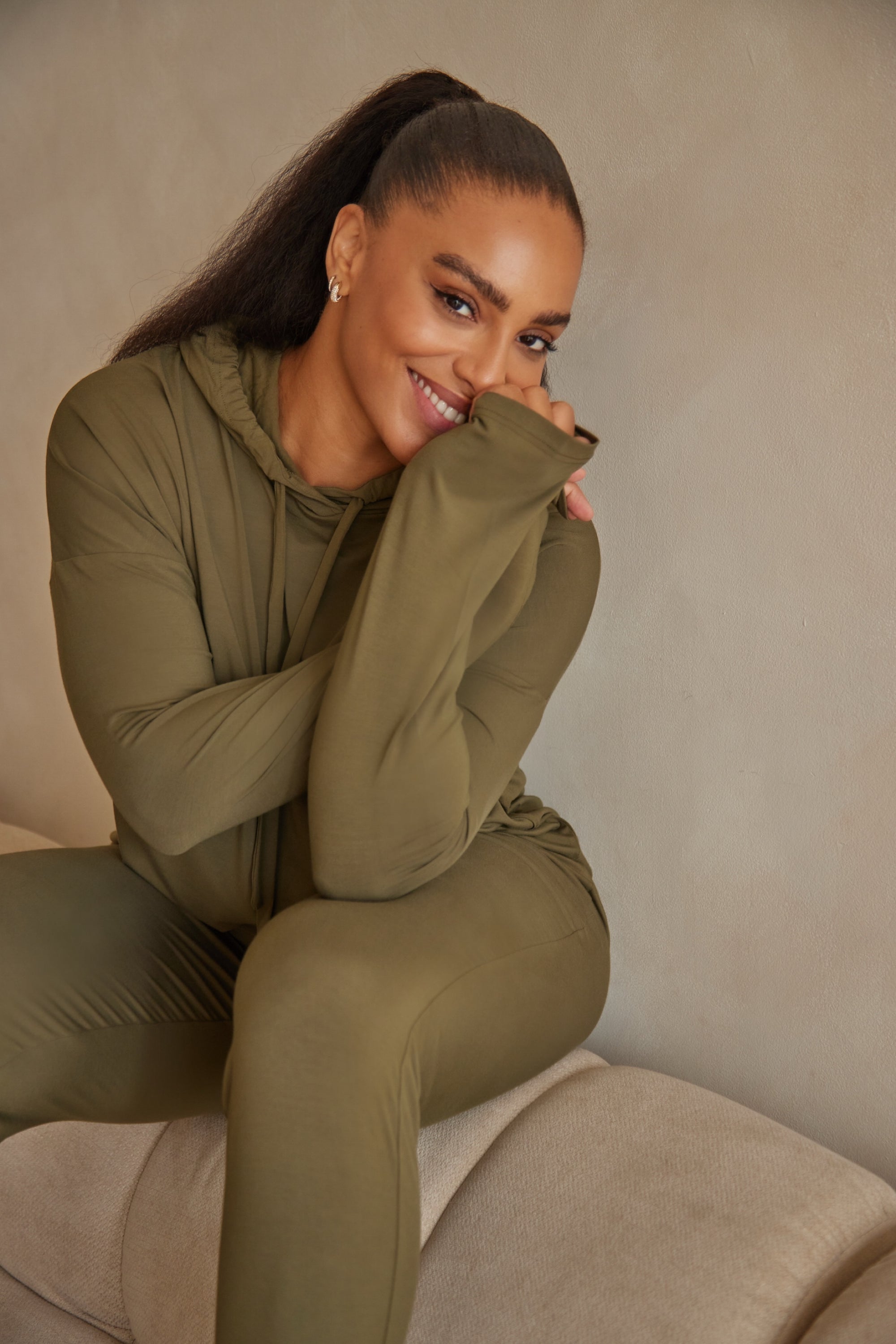 Olive Green Luxe Hoodie