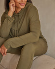 Olive Green Luxe Hoodie
