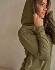 Olive Green Luxe Hoodie