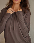 Espresso Brown Luxe Hoodie