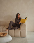 Espresso Brown straight leg drawstring trousers