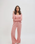 Blushed Rose wide-leg trousers - PRE-SALE dispatch w/c 24th Nov