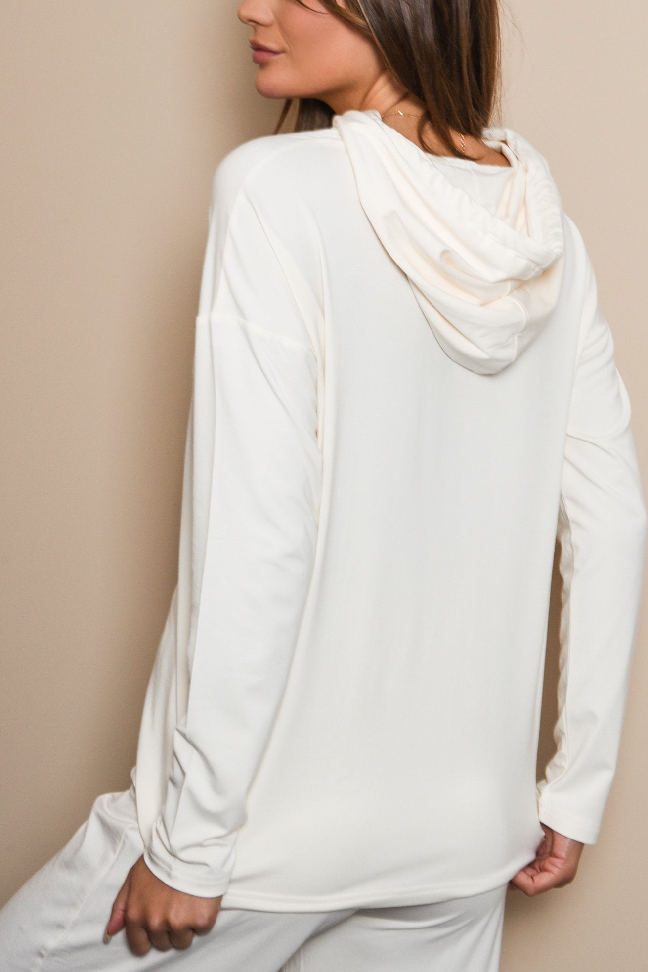 Soft Ivory Luxe Hoodie