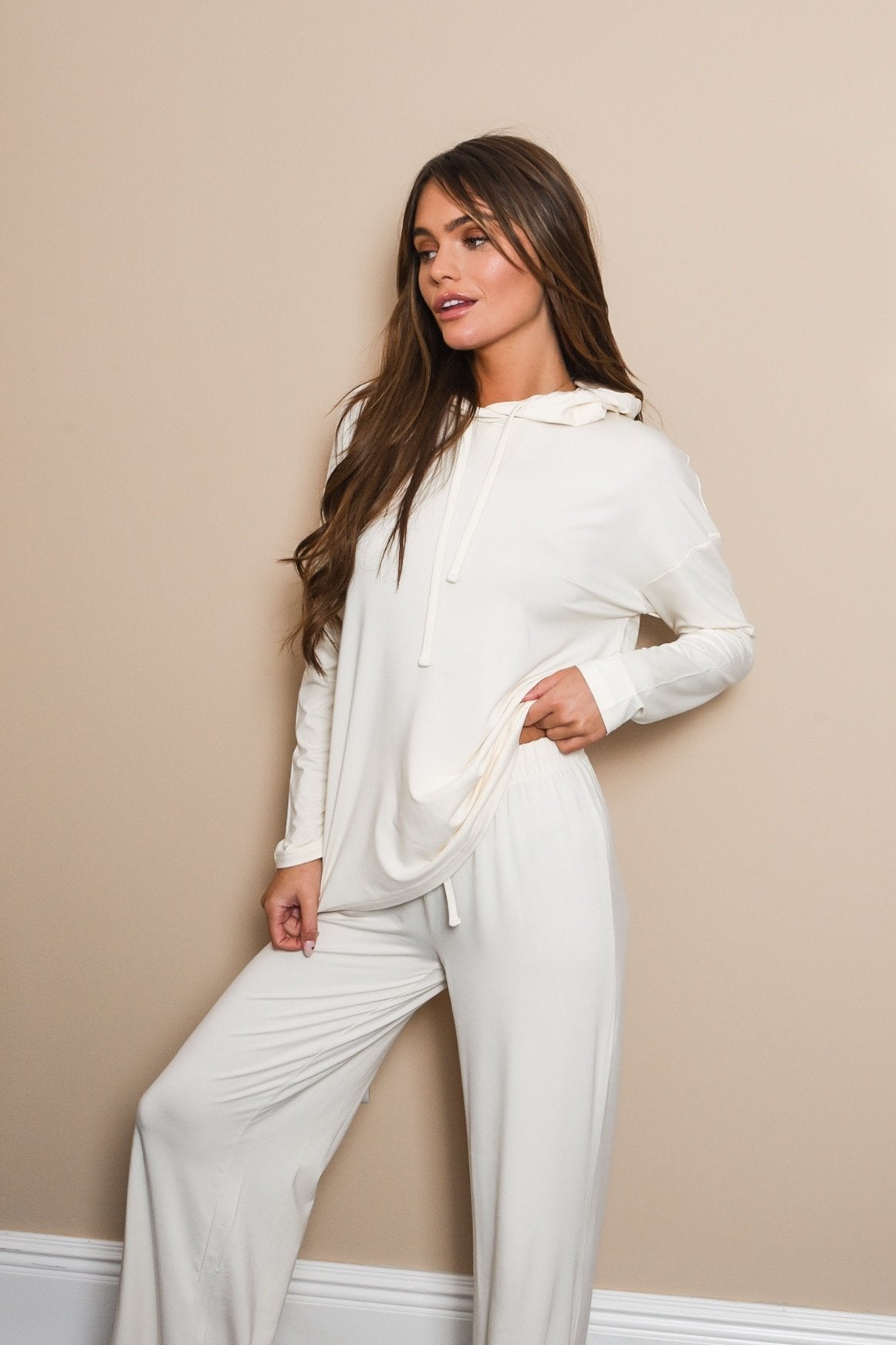 Soft Ivory Luxe Hoodie