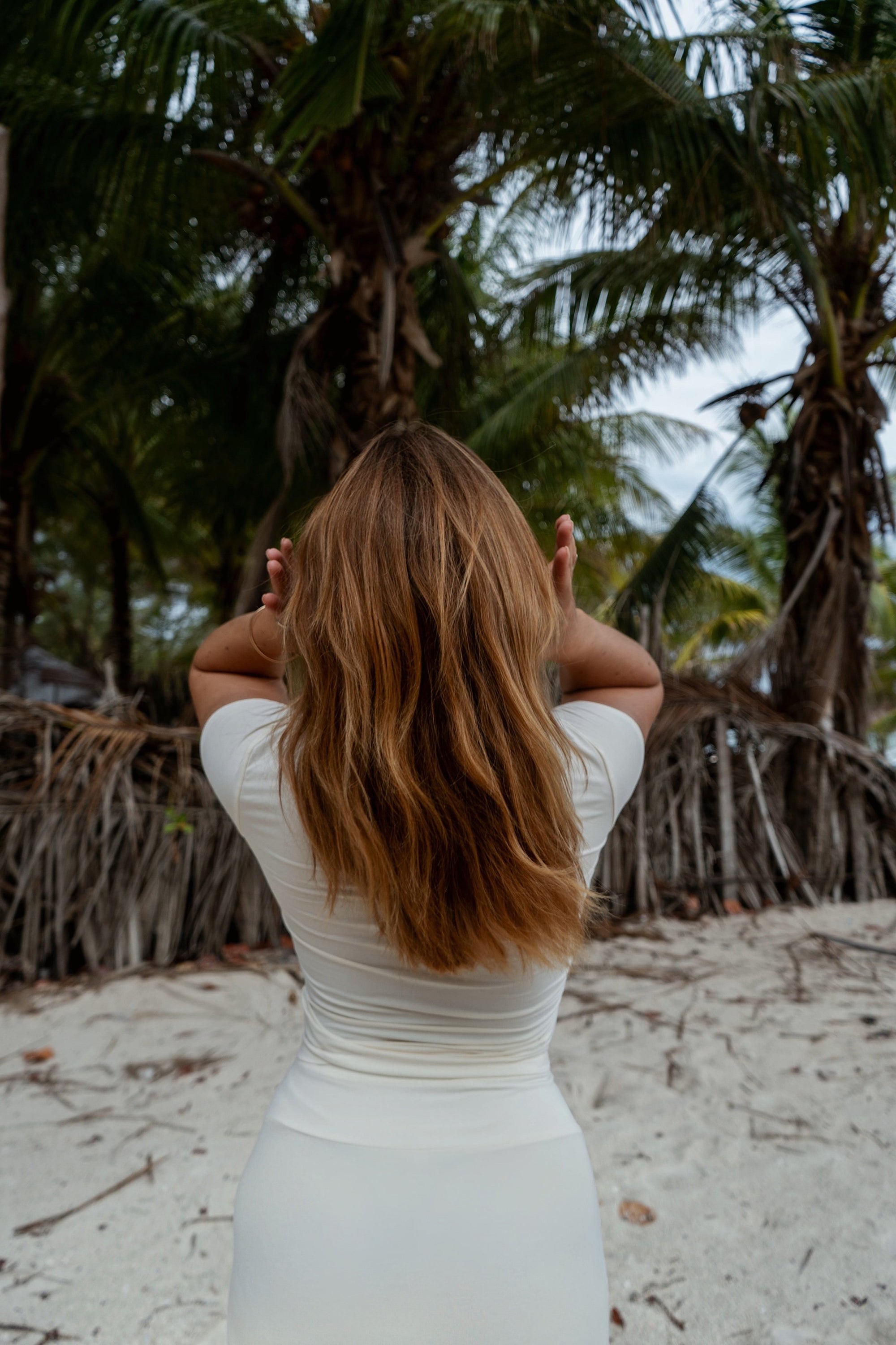 Soft Ivory Sculpt round neck t-shirt