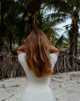Soft Ivory Sculpt round neck t-shirt