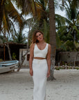 Soft Ivory Reversible crop top