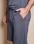 SD MAN Charcoal Grey t-shirt and short bamboo set