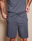 SD MAN Charcoal Grey t-shirt and short bamboo set