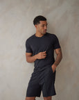 SD MAN True Black t-shirt and short bamboo set