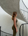 LIMITED EDITION Olive Green Reversible crop top