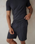 SD MAN True Black t-shirt and short bamboo set