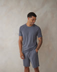 SD MAN Charcoal Grey t-shirt and short bamboo set