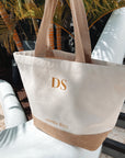 Serena Days monogram canvas tote bag