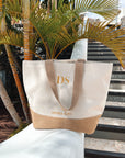 Serena Days monogram canvas tote bag