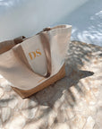 Serena Days monogram canvas tote bag