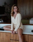 LIMITED EDITION Butter Yellow Bamboo Rib Shorts