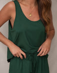 LIMITED EDITION Deep Forest scoop-neck vest